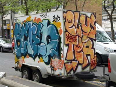 photo graffiti vehicule